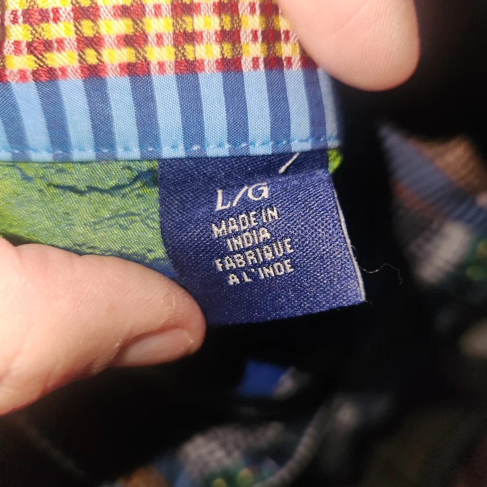 Robert Graham Plaid Embroidered Mens Shirt Suze Large - Picture 15 of 16